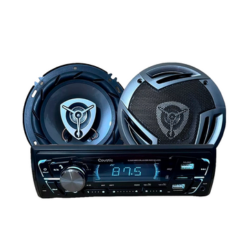 Paquete Coustic CO-PK300 Estéreo 1 DIN + 2 Bocinas 6 PLG BLTH 250W - Audioshop México lo mejor en Car Audio en México -  Coustic